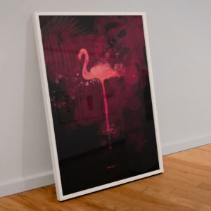 Red Flamingo, Tropical Paradise